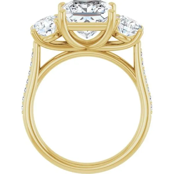 Three-Stone Engagement Ring Image 2 Raleigh Diamond Fine Jewelry Raleigh, NC