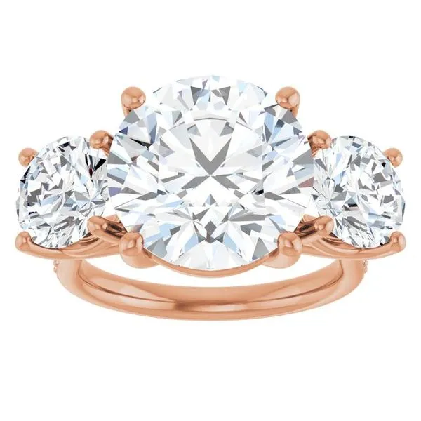 Three-Stone Engagement Ring Image 3 Raleigh Diamond Fine Jewelry Raleigh, NC