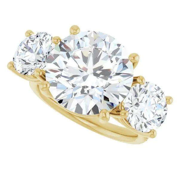 Three-Stone Engagement Ring Image 5 Raleigh Diamond Fine Jewelry Raleigh, NC