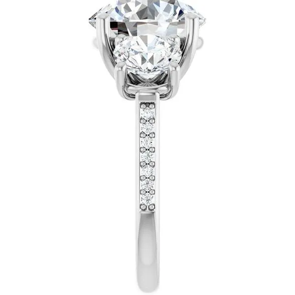 Three-Stone Engagement Ring Image 4 Raleigh Diamond Fine Jewelry Raleigh, NC