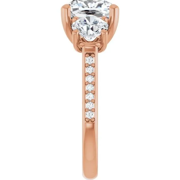 Three-Stone Engagement Ring Image 4 Raleigh Diamond Fine Jewelry Raleigh, NC