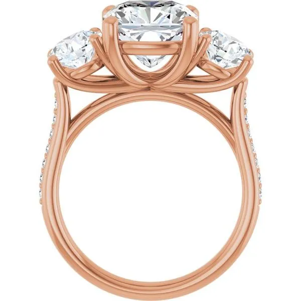 Three-Stone Engagement Ring Image 2 Raleigh Diamond Fine Jewelry Raleigh, NC