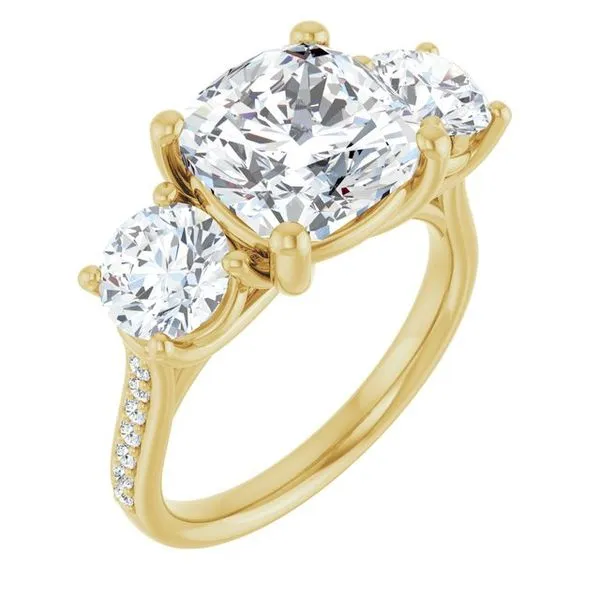 Three-Stone Engagement Ring Raleigh Diamond Fine Jewelry Raleigh, NC