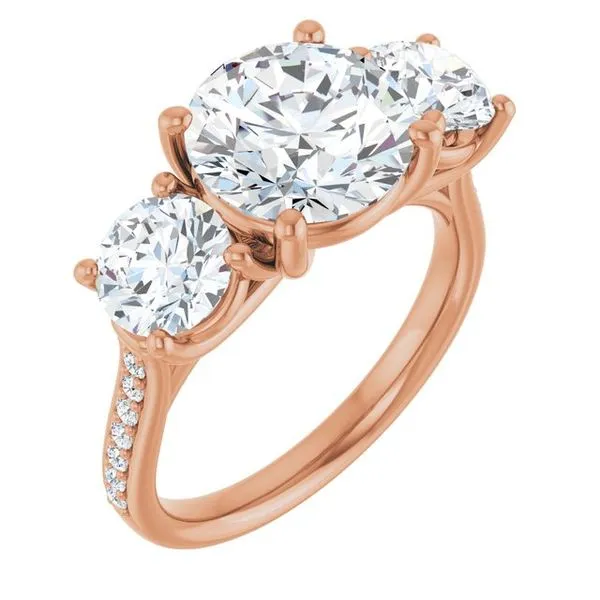 Three-Stone Engagement Ring Raleigh Diamond Fine Jewelry Raleigh, NC
