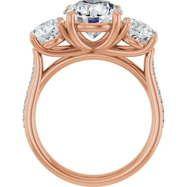 Three-Stone Engagement Ring Image 2 Raleigh Diamond Fine Jewelry Raleigh, NC