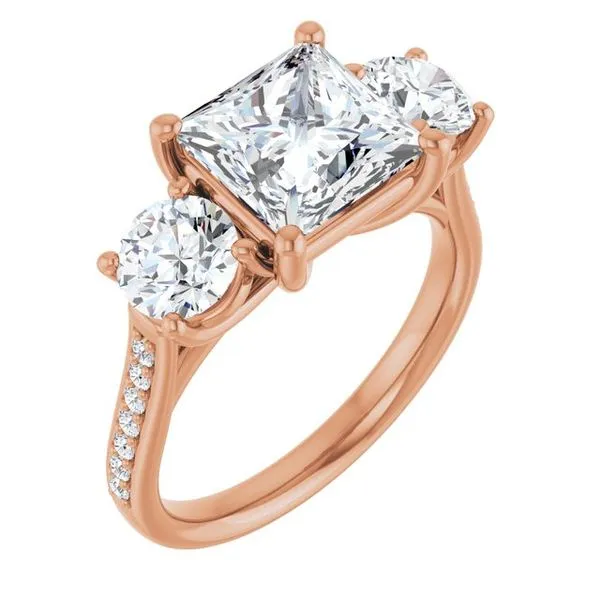 Three-Stone Engagement Ring Raleigh Diamond Fine Jewelry Raleigh, NC