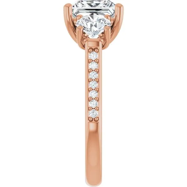 Three-Stone Engagement Ring Image 4 Raleigh Diamond Fine Jewelry Raleigh, NC