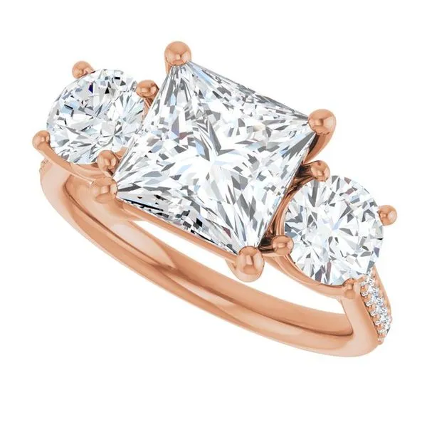 Three-Stone Engagement Ring Image 5 Raleigh Diamond Fine Jewelry Raleigh, NC