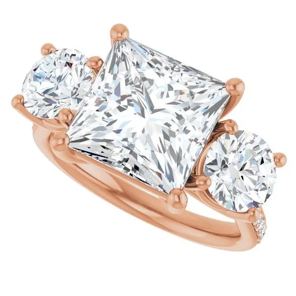 Three-Stone Engagement Ring Image 5 Raleigh Diamond Fine Jewelry Raleigh, NC