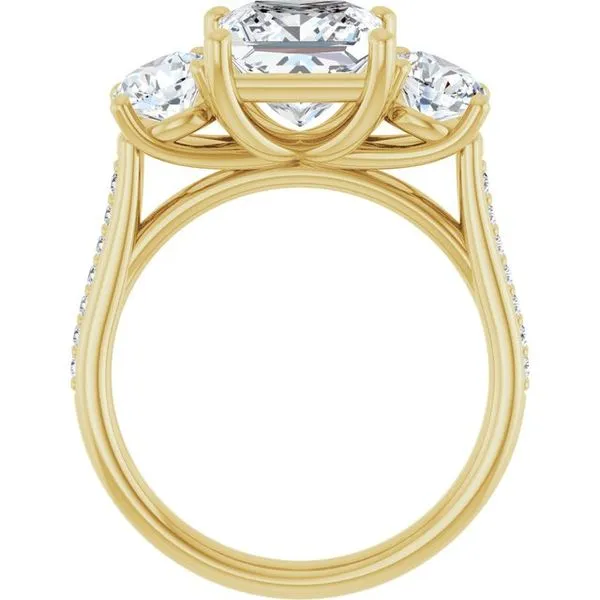 Three-Stone Engagement Ring Image 2 Raleigh Diamond Fine Jewelry Raleigh, NC