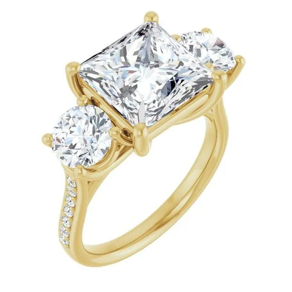 Three-Stone Engagement Ring Raleigh Diamond Fine Jewelry Raleigh, NC