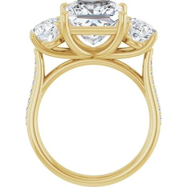 Three-Stone Engagement Ring Image 2 Raleigh Diamond Fine Jewelry Raleigh, NC