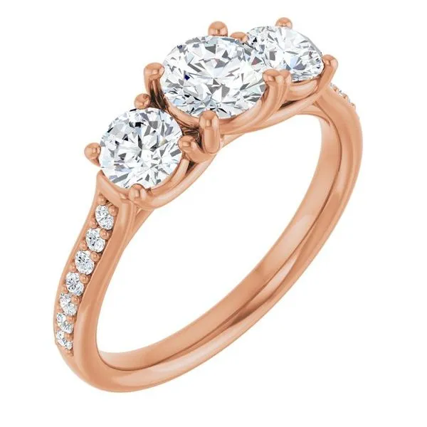 Three-Stone Engagement Ring Raleigh Diamond Fine Jewelry Raleigh, NC