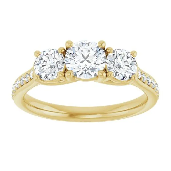 Three-Stone Engagement Ring Image 3 Dripping Diamonds Dripping Springs, TX