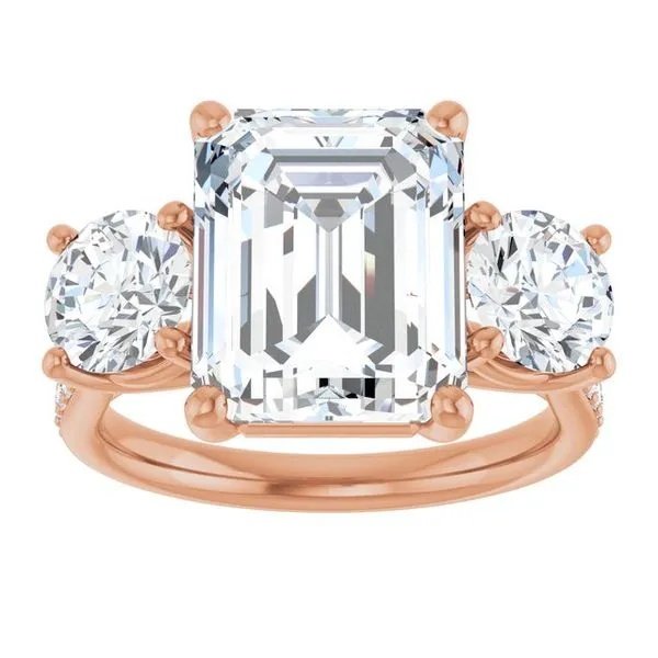Three-Stone Engagement Ring Image 3 Raleigh Diamond Fine Jewelry Raleigh, NC
