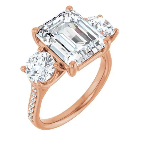 Three-Stone Engagement Ring Raleigh Diamond Fine Jewelry Raleigh, NC