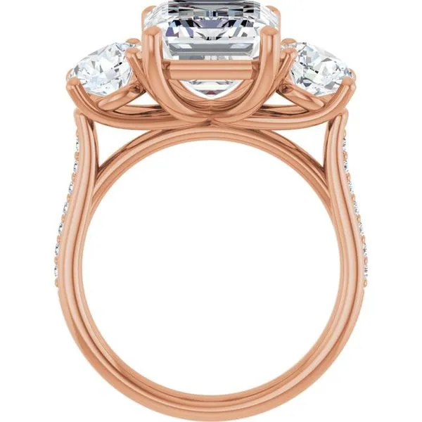 Three-Stone Engagement Ring Image 2 Raleigh Diamond Fine Jewelry Raleigh, NC