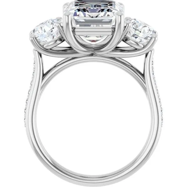 Three-Stone Engagement Ring Image 2 Raleigh Diamond Fine Jewelry Raleigh, NC