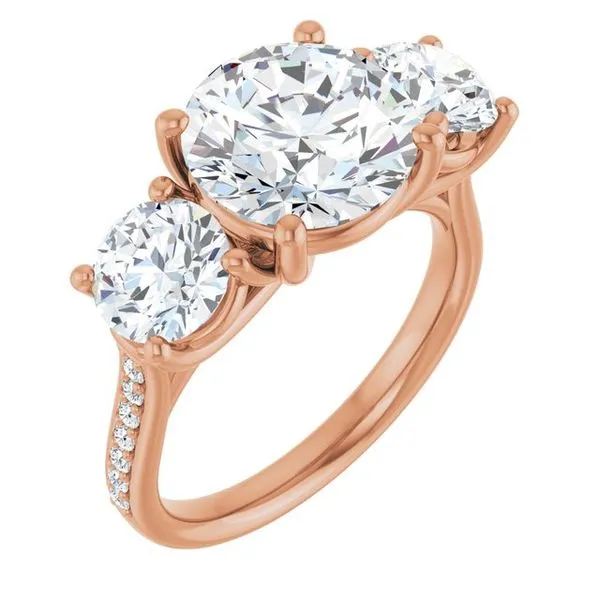 Three-Stone Engagement Ring Raleigh Diamond Fine Jewelry Raleigh, NC