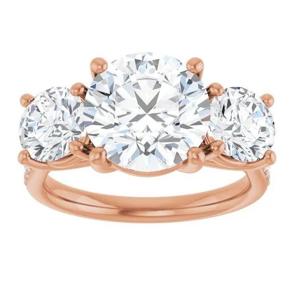 Three-Stone Engagement Ring Image 3 Raleigh Diamond Fine Jewelry Raleigh, NC