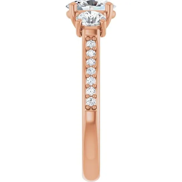 Three-Stone Engagement Ring Image 4 Raleigh Diamond Fine Jewelry Raleigh, NC