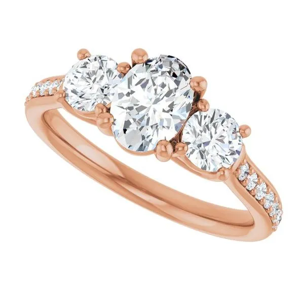 Three-Stone Engagement Ring Image 5 Raleigh Diamond Fine Jewelry Raleigh, NC