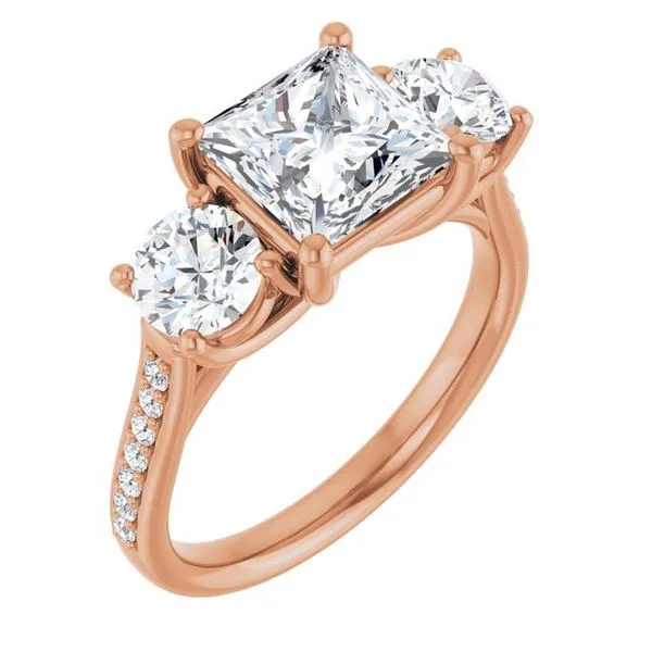 Three-Stone Engagement Ring Raleigh Diamond Fine Jewelry Raleigh, NC