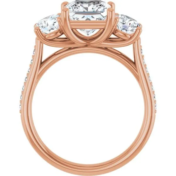 Three-Stone Engagement Ring Image 2 Raleigh Diamond Fine Jewelry Raleigh, NC