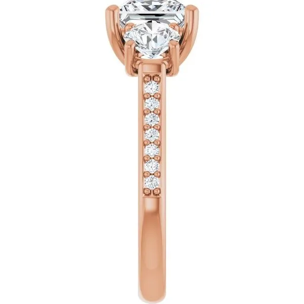 Three-Stone Engagement Ring Image 4 Raleigh Diamond Fine Jewelry Raleigh, NC