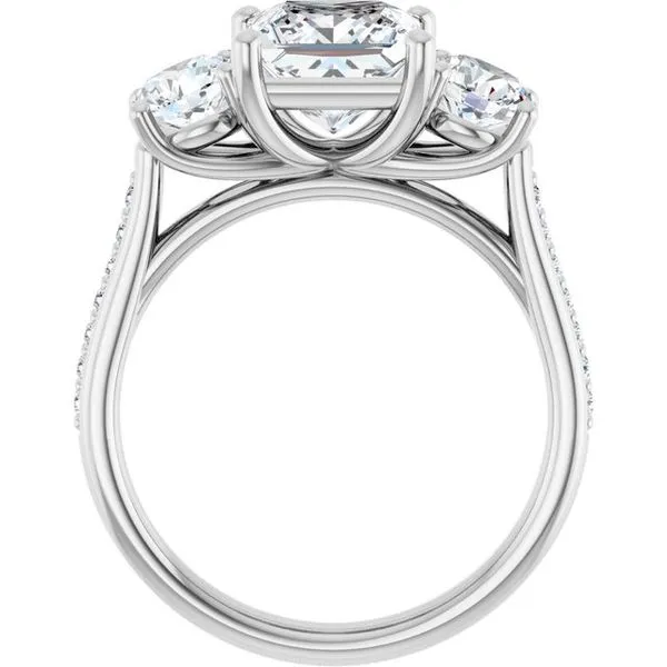 Three-Stone Engagement Ring Image 2 Dripping Diamonds Dripping Springs, TX