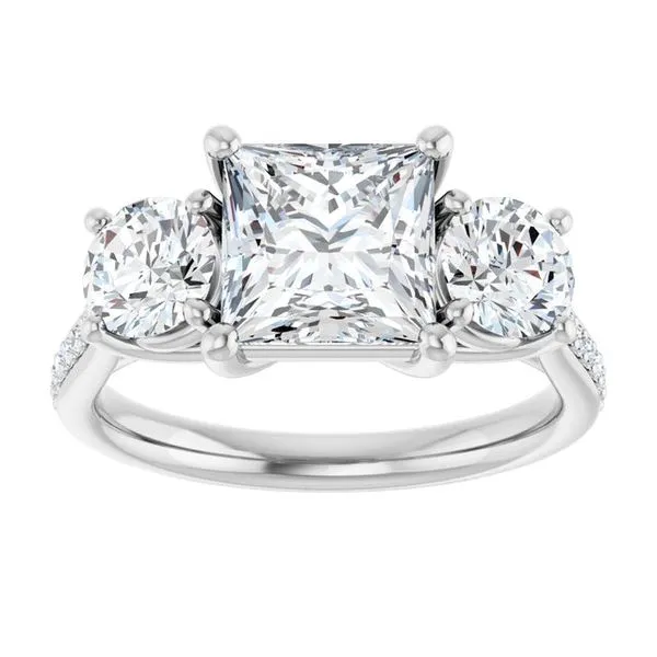 Three-Stone Engagement Ring Image 3 Dripping Diamonds Dripping Springs, TX