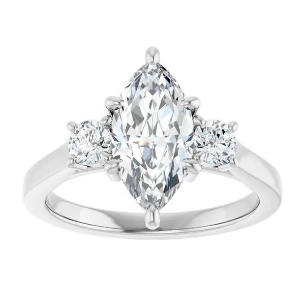 Three-Stone Engagement Ring Image 3 Raleigh Diamond Fine Jewelry Raleigh, NC