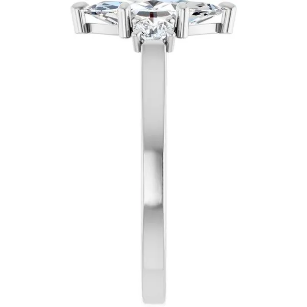 Three-Stone Engagement Ring Image 4 Raleigh Diamond Fine Jewelry Raleigh, NC