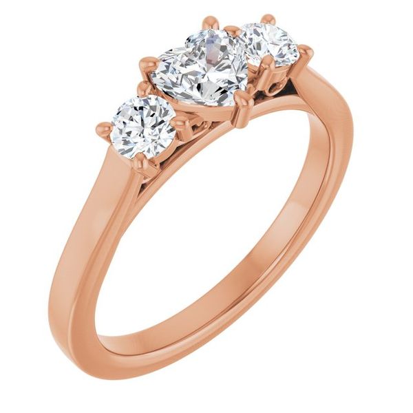 Three-Stone Sculptural Engagement Ring