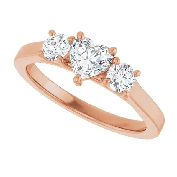 Three-Stone Engagement Ring Image 5 Raleigh Diamond Fine Jewelry Raleigh, NC