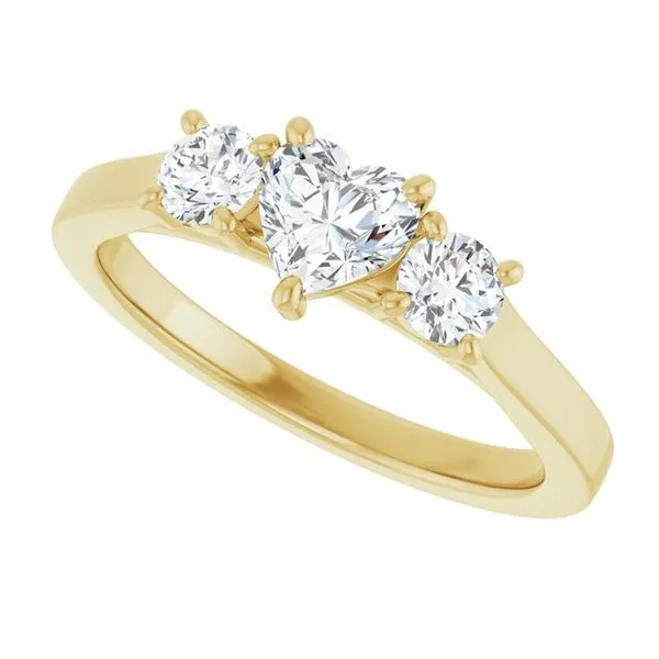 Three-Stone Engagement Ring Image 5 Raleigh Diamond Fine Jewelry Raleigh, NC