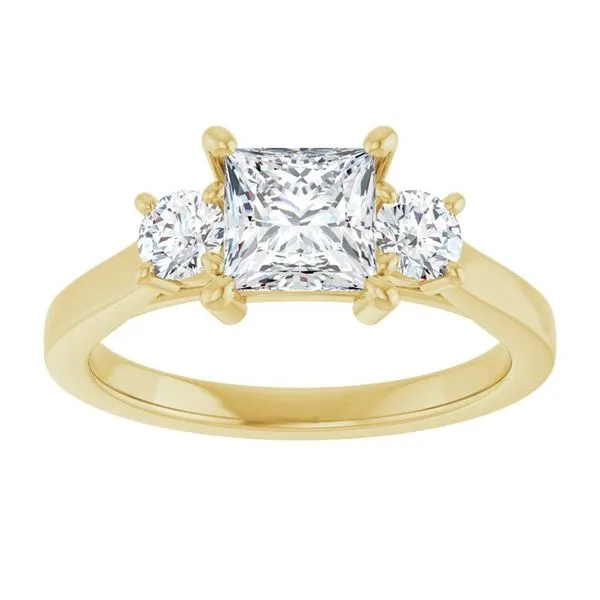 Three-Stone Engagement Ring Image 3 Raleigh Diamond Fine Jewelry Raleigh, NC