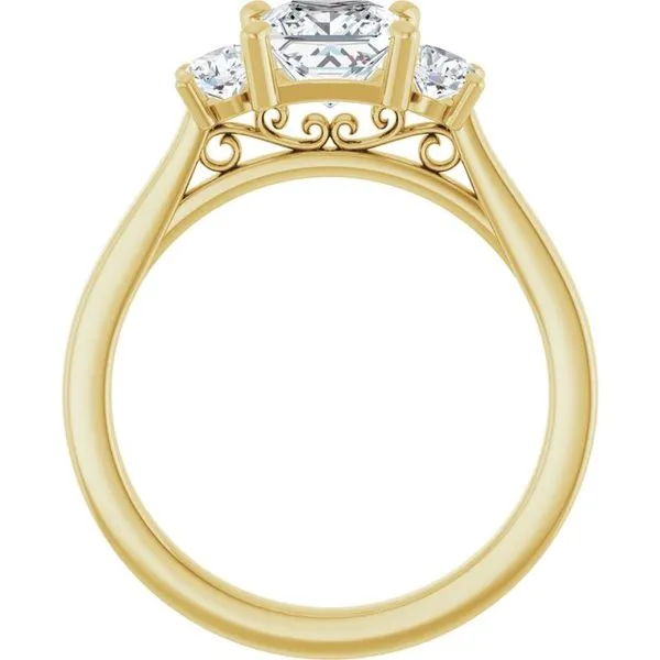 Three-Stone Engagement Ring Image 2 Raleigh Diamond Fine Jewelry Raleigh, NC