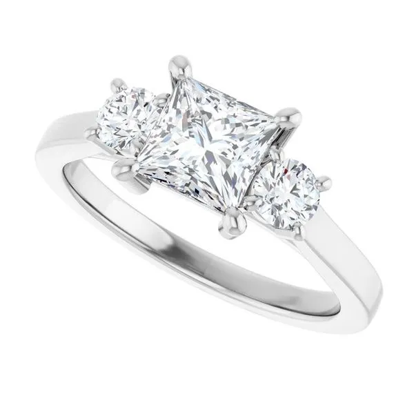 Three-Stone Engagement Ring Image 5 Raleigh Diamond Fine Jewelry Raleigh, NC