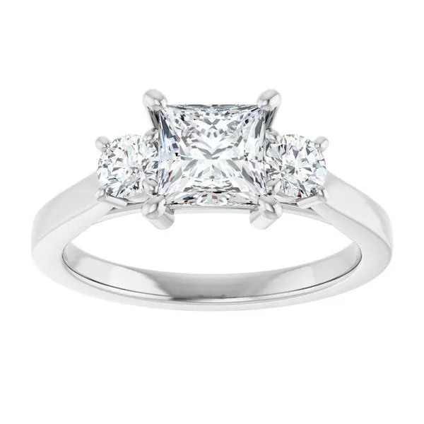 Three-Stone Engagement Ring Image 3 Raleigh Diamond Fine Jewelry Raleigh, NC