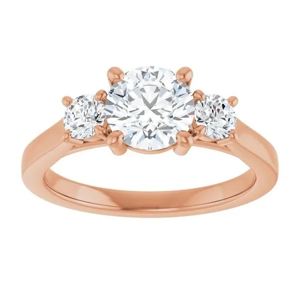 Three-Stone Engagement Ring Image 3 Raleigh Diamond Fine Jewelry Raleigh, NC