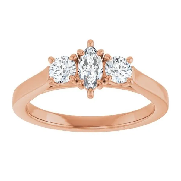 Three-Stone Engagement Ring Image 3 Raleigh Diamond Fine Jewelry Raleigh, NC