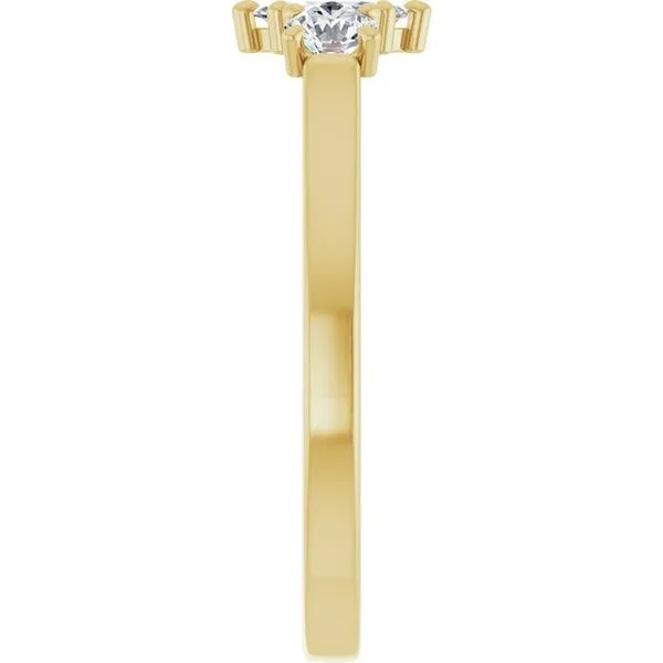 Three-Stone Engagement Ring Image 4 Raleigh Diamond Fine Jewelry Raleigh, NC