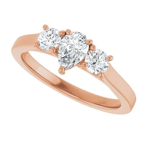 Three-Stone Engagement Ring Image 5 Raleigh Diamond Fine Jewelry Raleigh, NC