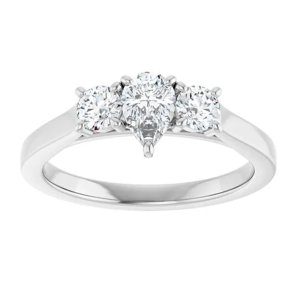 Three-Stone Engagement Ring Image 3 Raleigh Diamond Fine Jewelry Raleigh, NC