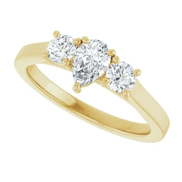 Three-Stone Engagement Ring Image 5 Raleigh Diamond Fine Jewelry Raleigh, NC