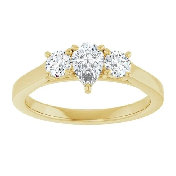 Three-Stone Engagement Ring Image 3 Raleigh Diamond Fine Jewelry Raleigh, NC