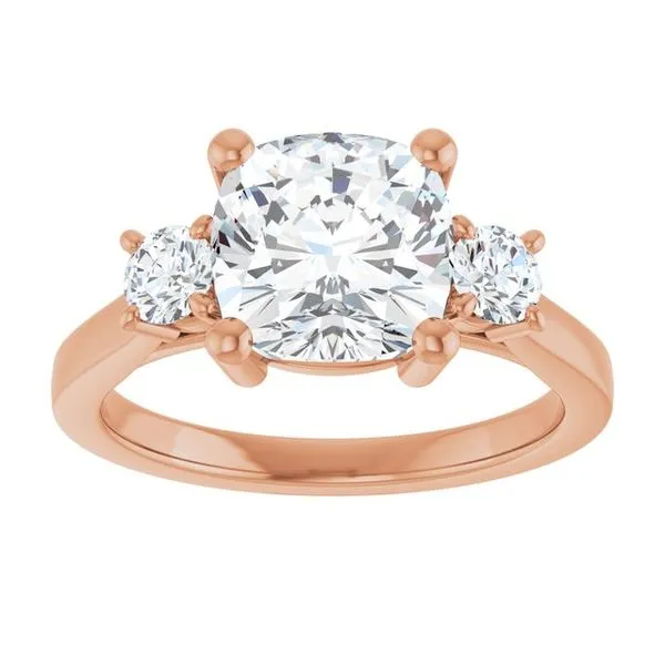 Three-Stone Engagement Ring Image 3 Raleigh Diamond Fine Jewelry Raleigh, NC