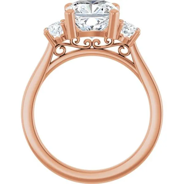 Three-Stone Engagement Ring Image 2 Raleigh Diamond Fine Jewelry Raleigh, NC