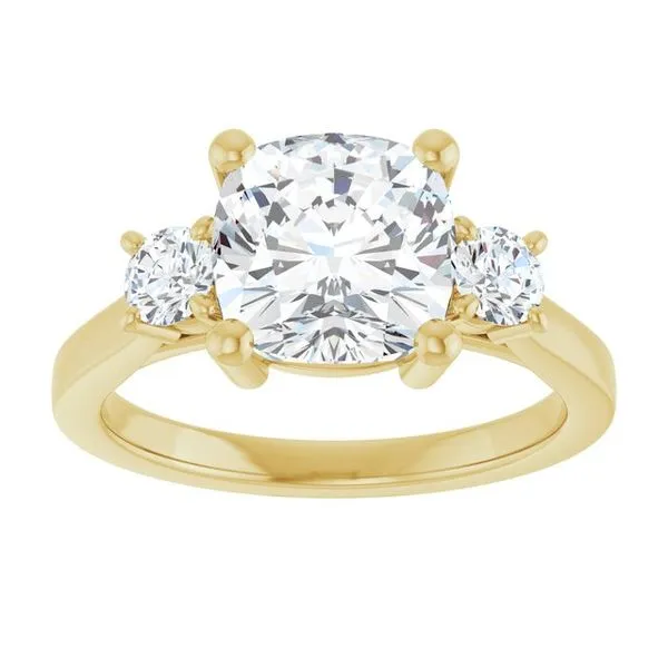 Three-Stone Engagement Ring Image 3 Raleigh Diamond Fine Jewelry Raleigh, NC